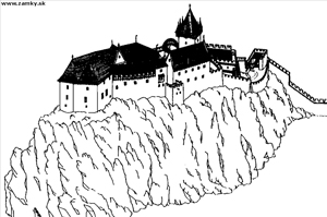 nacrt hradu beckov